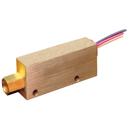 Brass Flow Switches, Piston Mechanism, 0.10-1.5 GPM, for Liquid Flow